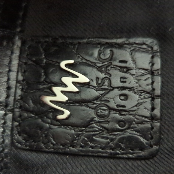 EUC Monsac Black Croc-Embossed Baguette Bag - 100% leather - Picture 12 of 12